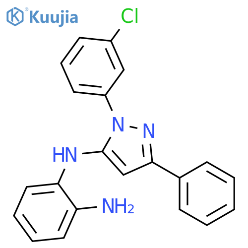 1,2-Benzenediamine, N-[1-(3-chlorophenyl)-3-phenyl-1H-pyrazol-5-yl]- structure