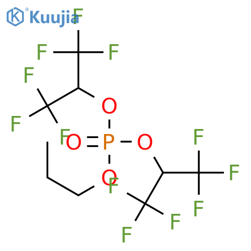 Phosphoric acid, propyl bis[2,2,2-trifluoro-1-(trifluoromethyl)ethyl] ester structure