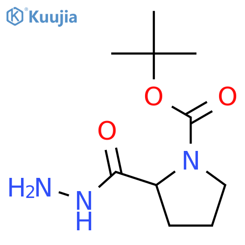 tert-Butyl (2S)-2-(hydrazinocarbonyl)pyrrolidine-1-carboxylate structure