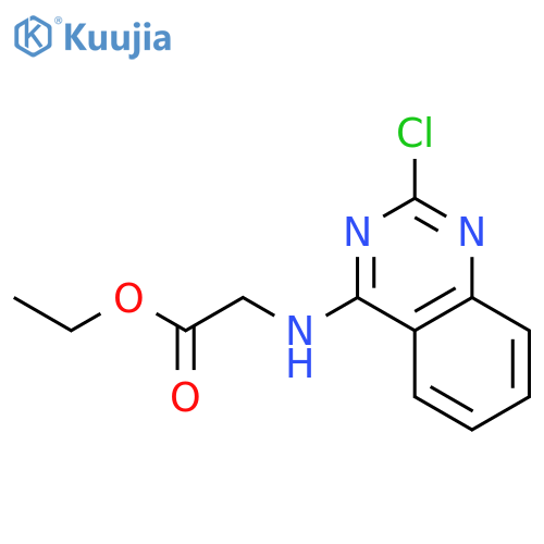 Glycine, N-(2-chloro-4-quinazolinyl)-, ethyl ester structure