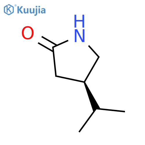 (4R)-4-(propan-2-yl)pyrrolidin-2-one structure