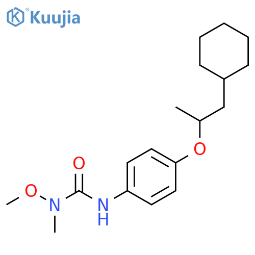 Urea, N'-[4-(2-cyclohexyl-1-methylethoxy)phenyl]-N-methoxy-N-methyl- structure