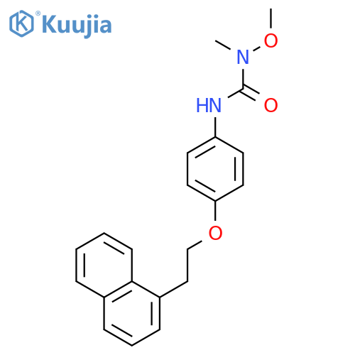 Urea, N-methoxy-N-methyl-N'-[4-[2-(1-naphthalenyl)ethoxy]phenyl]- structure