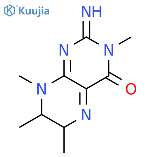 4(3H)-Pteridinone, 2,6,7,8-tetrahydro-2-imino-3,6,7,8-tetramethyl- structure