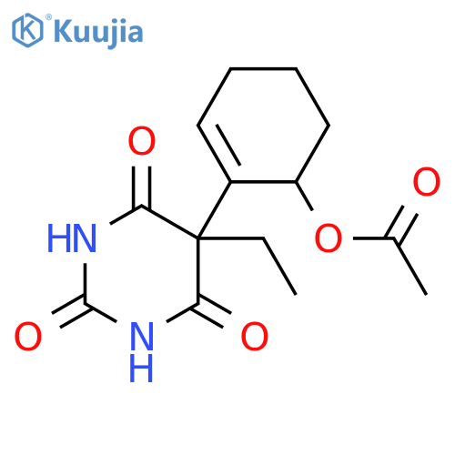 2,4,6(1H,3H,5H)-Pyrimidinetrione, 5-[6-(acetyloxy)-1-cyclohexen-1-yl]-5-ethyl- structure