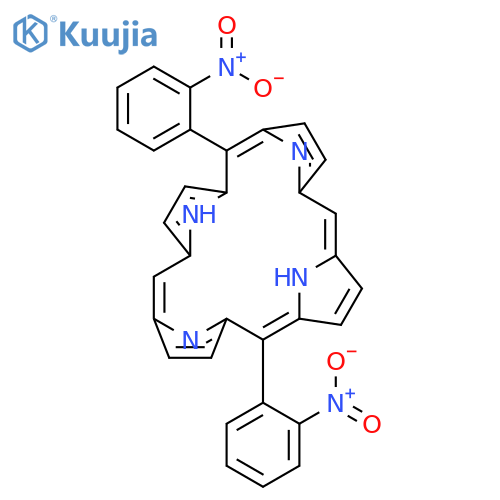 21H,23H-PORPHINE, 5,15-BIS(2-NITROPHENYL)- structure