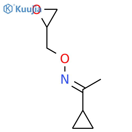 Ethanone, 1-cyclopropyl-, O-(oxiranylmethyl)oxime structure