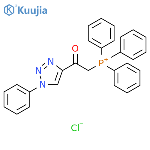 Phosphonium, [2-oxo-2-(1-phenyl-1H-1,2,3-triazol-4-yl)ethyl]triphenyl-, chloride (1:1) structure