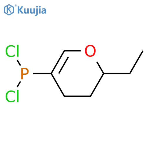 PHOSPHONOUS DICHLORIDE, (2-ETHYL-3,4-DIHYDRO-2H-PYRAN-5-YL)- structure