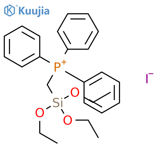 Phosphonium, triphenyl[(triethoxysilyl)methyl]-, iodide structure
