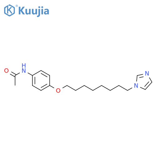 Acetamide, N-[4-[[8-(1H-imidazol-1-yl)octyl]oxy]phenyl]- structure