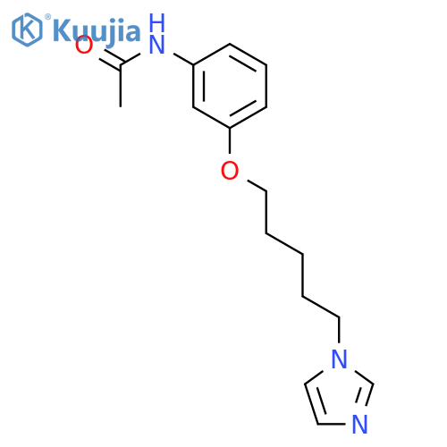 Acetamide, N-[3-[[5-(1H-imidazol-1-yl)pentyl]oxy]phenyl]- structure