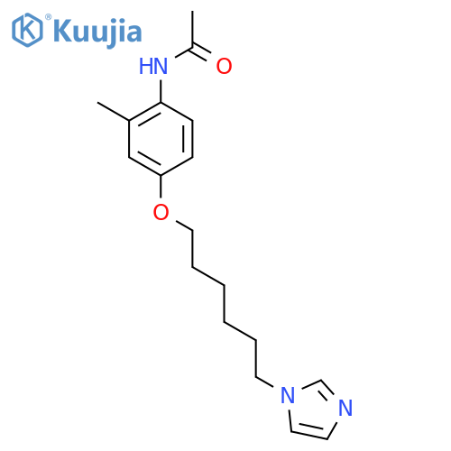 Acetamide, N-[4-[[6-(1H-imidazol-1-yl)hexyl]oxy]-2-methylphenyl]- structure