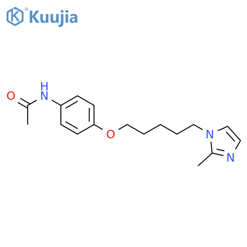 Acetamide, N-[4-[[5-(2-methyl-1H-imidazol-1-yl)pentyl]oxy]phenyl]- structure