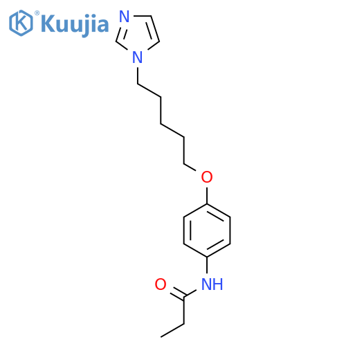 Propanamide, N-[4-[[5-(1H-imidazol-1-yl)pentyl]oxy]phenyl]- structure