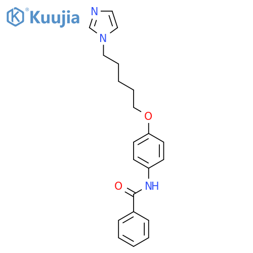 Benzamide, N-[4-[[5-(1H-imidazol-1-yl)pentyl]oxy]phenyl]- structure
