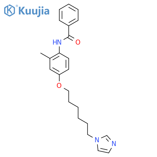 Benzamide, N-[4-[[6-(1H-imidazol-1-yl)hexyl]oxy]-2-methylphenyl]- structure