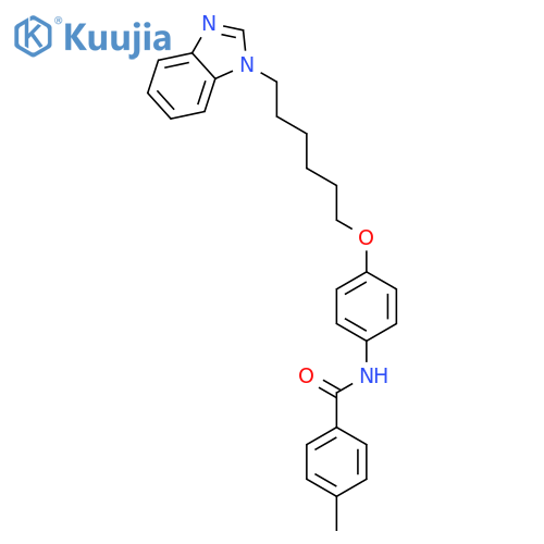 Benzamide, N-[4-[[6-(1H-benzimidazol-1-yl)hexyl]oxy]phenyl]-4-methyl- structure