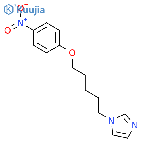 1H-Imidazole, 1-[5-(4-nitrophenoxy)pentyl]- structure