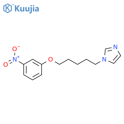 1H-Imidazole, 1-[5-(3-nitrophenoxy)pentyl]- structure