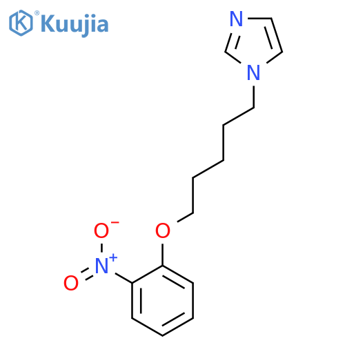1H-Imidazole, 1-[5-(2-nitrophenoxy)pentyl]- structure