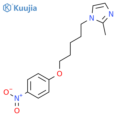 1H-Imidazole, 2-methyl-1-[5-(4-nitrophenoxy)pentyl]- structure