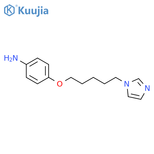Benzenamine, 4-[[5-(1H-imidazol-1-yl)pentyl]oxy]- structure