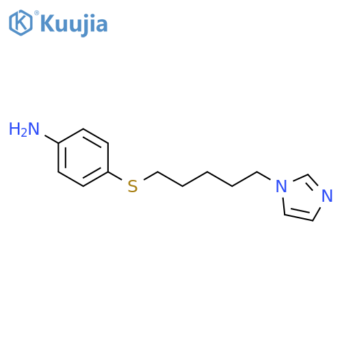 Benzenamine, 4-[[5-(1H-imidazol-1-yl)pentyl]thio]- structure