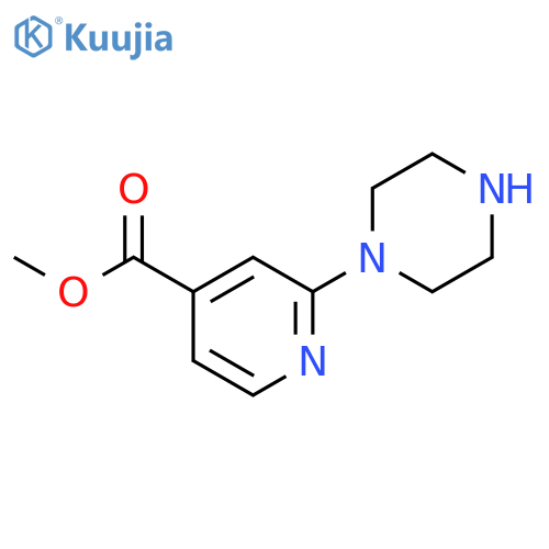 methyl 2-(piperazin-1-yl)pyridine-4-carboxylate structure