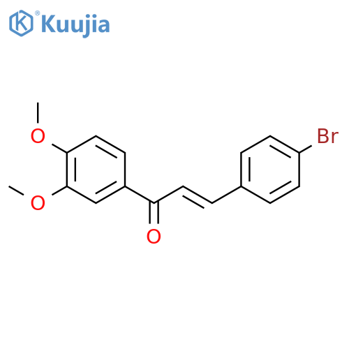 2-Propen-1-one, 3-(4-bromophenyl)-1-(3,4-dimethoxyphenyl)-, (2E)- structure