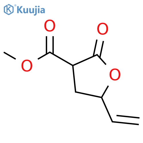 3-Furancarboxylic acid, 5-ethenyltetrahydro-2-oxo-, methyl ester structure