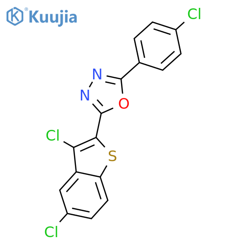 1,3,4-OXADIAZOLE, 2-(4-CHLOROPHENYL)-5-(3,5-DICHLOROBENZO[B]THIEN-2-YL)- structure