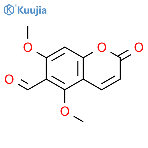 5,7-Dimethoxy-2-oxo-2H-chromene-6-carbaldehyde structure