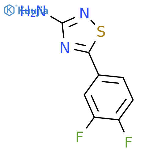 1,2,4-Thiadiazol-3-amine, 5-(3,4-difluorophenyl)- structure