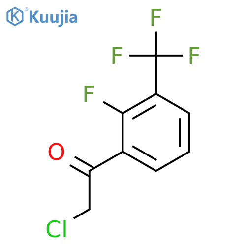 2-chloro-1-2-fluoro-3-(trifluoromethyl)phenylethan-1-one structure