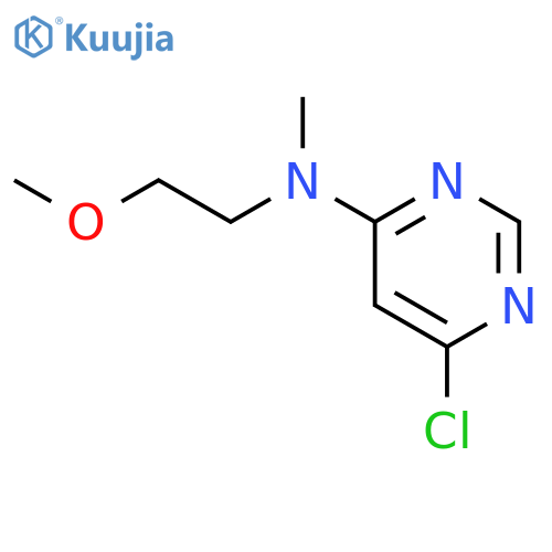 6-chloro-N-(2-methoxyethyl)-N-methylpyrimidin-4-amine structure