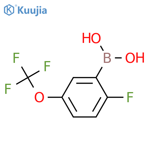 2-Fluoro-5-(trifluoromethoxy)phenylboronic acid structure