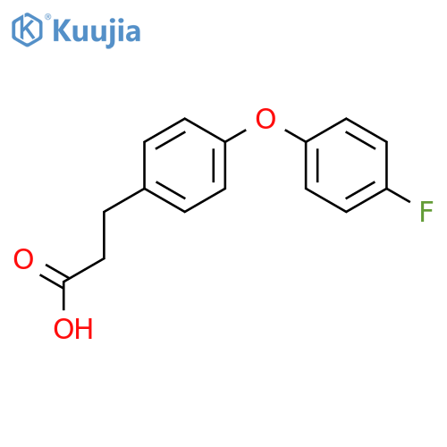 3-(4-(4-FLUOROPHENOXY)PHENYL)PROPANOIC ACID structure