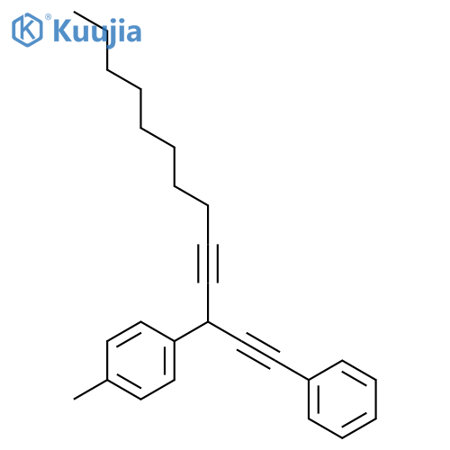 BENZENE, 1-METHYL-4-[1-(PHENYLETHYNYL)-2-UNDECYNYL]- structure