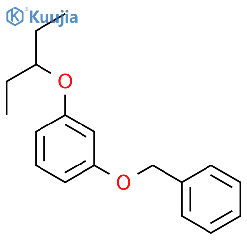 Benzene, 1-(1-ethylpropoxy)-3-(phenylmethoxy)- structure