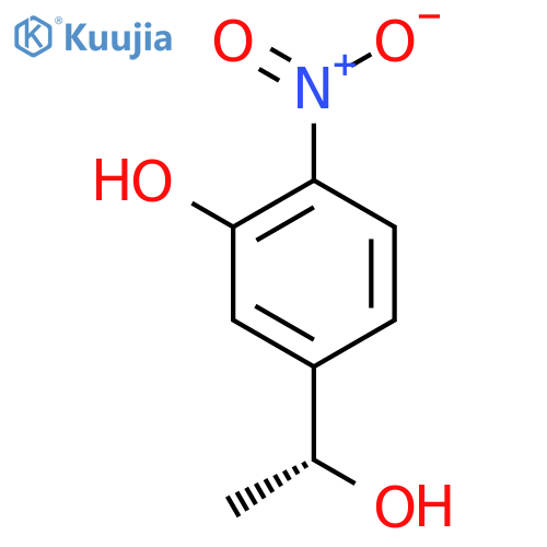 5-(1R)-1-hydroxyethyl-2-nitrophenol structure