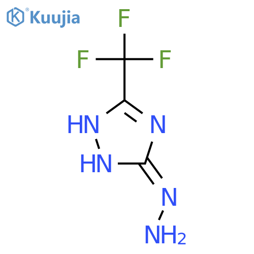 3H-1,2,4-Triazol-3-one, 1,2-dihydro-5-(trifluoromethyl)-, hydrazone structure