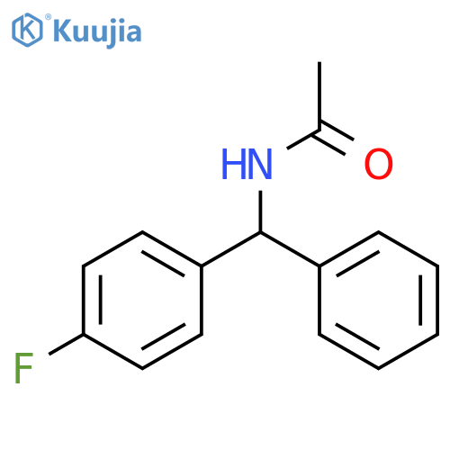 Acetamide, N-[(4-fluorophenyl)phenylmethyl]- structure