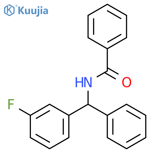 Benzamide, N-[(3-fluorophenyl)phenylmethyl]- structure