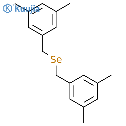 BENZENE, 1,1'-[SELENOBIS(METHYLENE)]BIS[3,5-DIMETHYL- structure