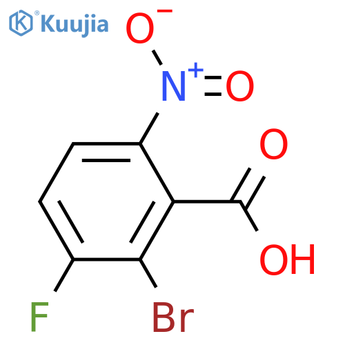 2-bromo-3-fluoro-6-nitro-benzoic acid structure