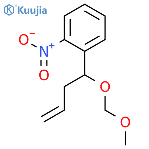 BENZENE, 1-[1-(METHOXYMETHOXY)-3-BUTENYL]-2-NITRO- structure