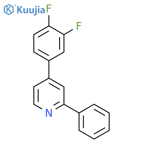 Pyridine, 4-(3,4-difluorophenyl)-2-phenyl- structure