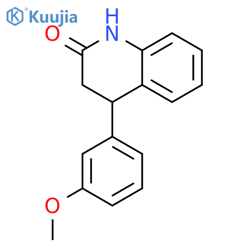 2(1H)-QUINOLINONE, 3,4-DIHYDRO-4-(3-METHOXYPHENYL)- structure