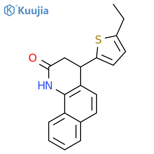 BENZO[H]QUINOLIN-2(1H)-ONE, 4-(5-ETHYL-2-THIENYL)-3,4-DIHYDRO- structure